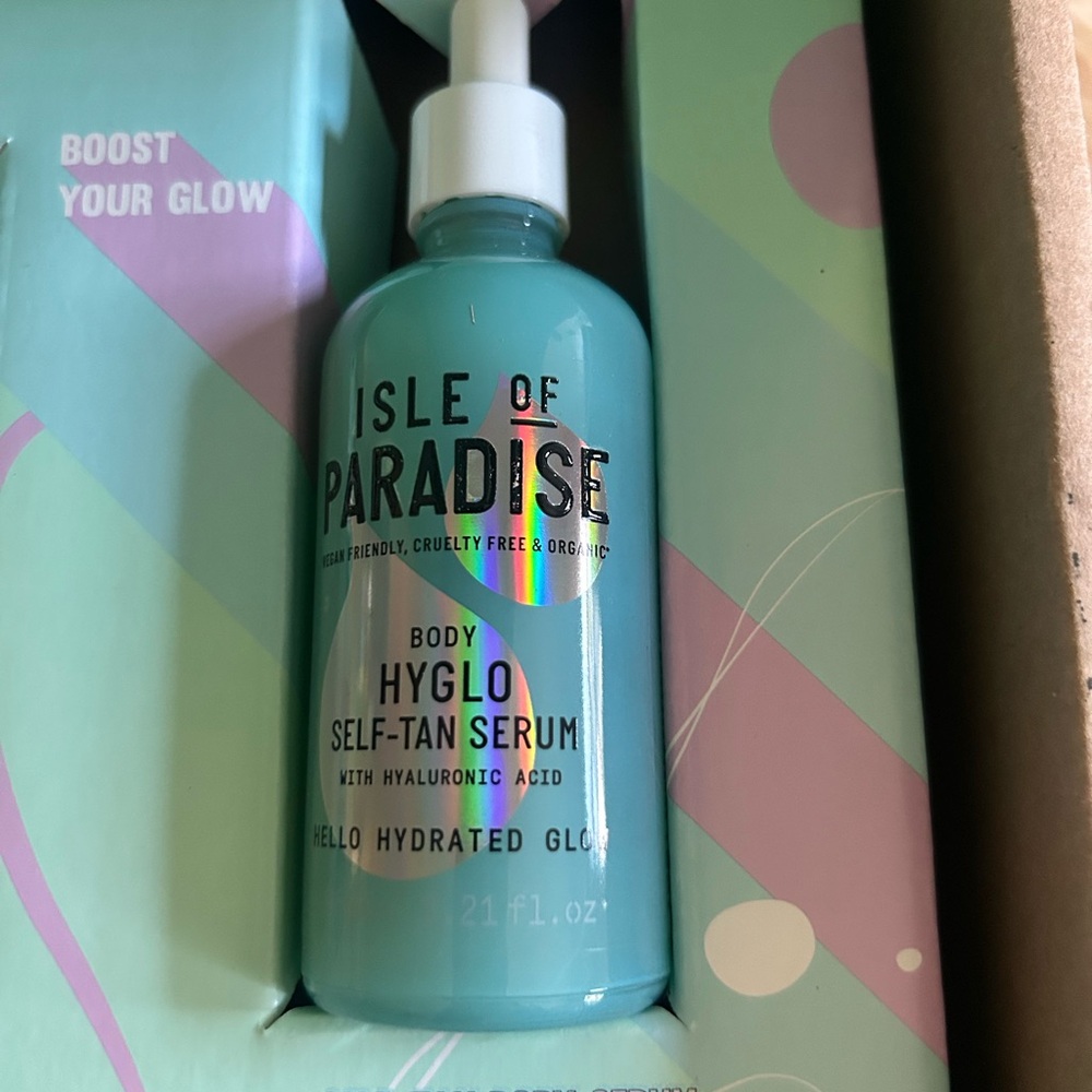 Isle of Paradise Hyglo Self-Tan Serum Set with Hyaluronic Acid - for face/body - Picture 3 of 4